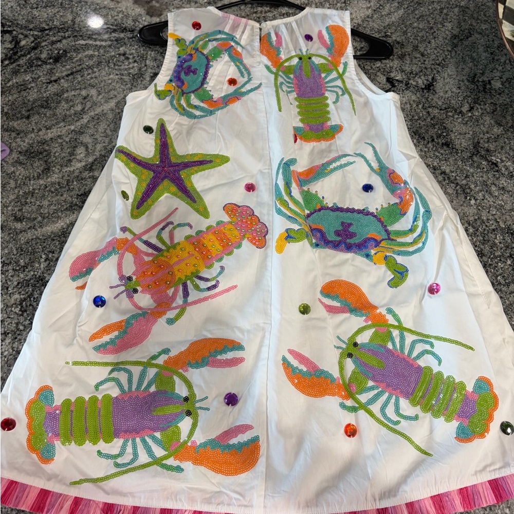 Queen of Sparkles Starfish Lobster Crab Dress - Picture 2 of 2